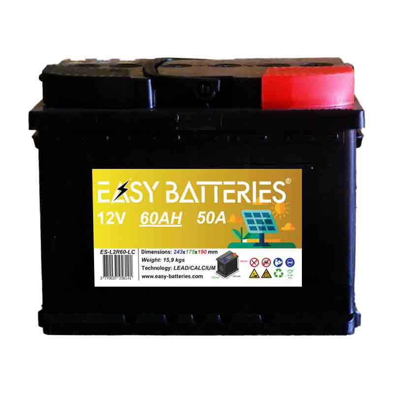 Batterie solaire 60AH Plomb Calcium