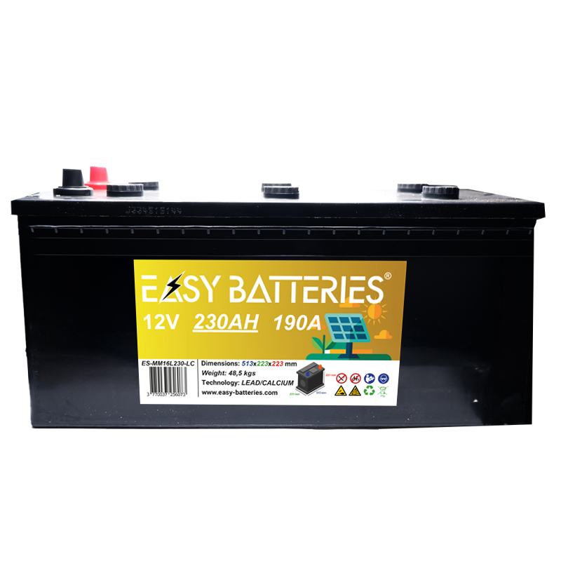 Batterie solaire décharge lente 230AH