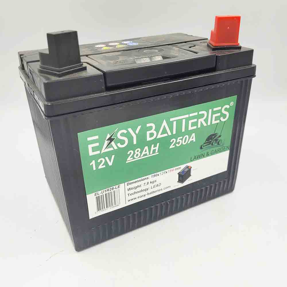 Batterie tondeuse positif droite 28AH - Easy Batteries