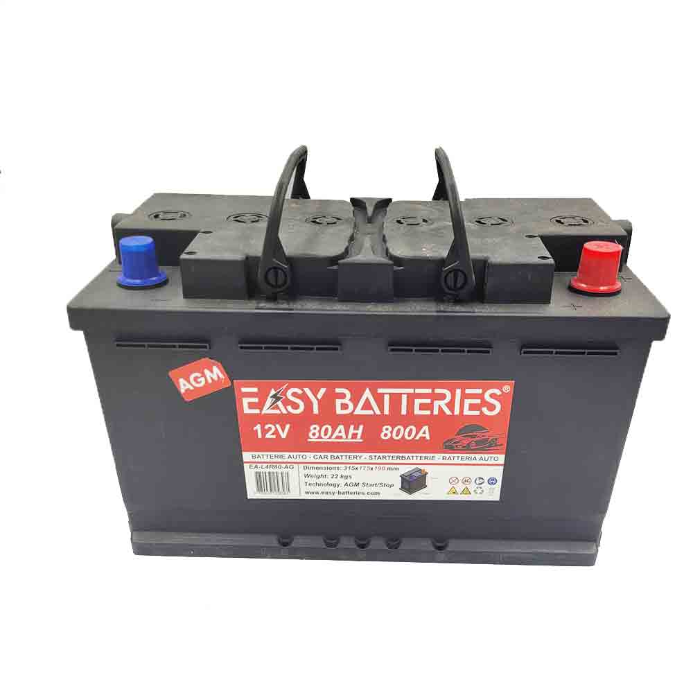 Batterie voiture 80AH - AGM - Easy Batteries
