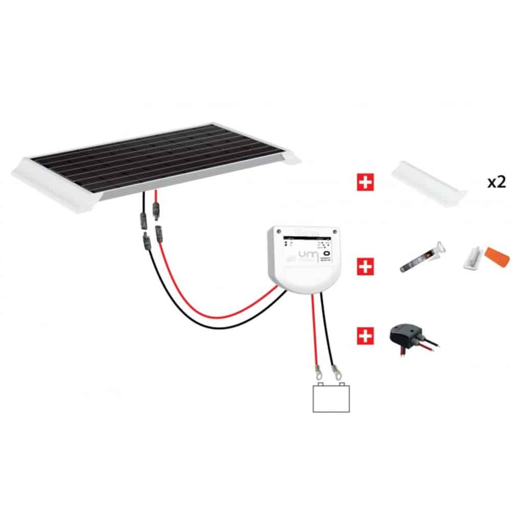 Kit Solaire 200W 12V/24V - Panneau Standard avec Régulateur MPPT