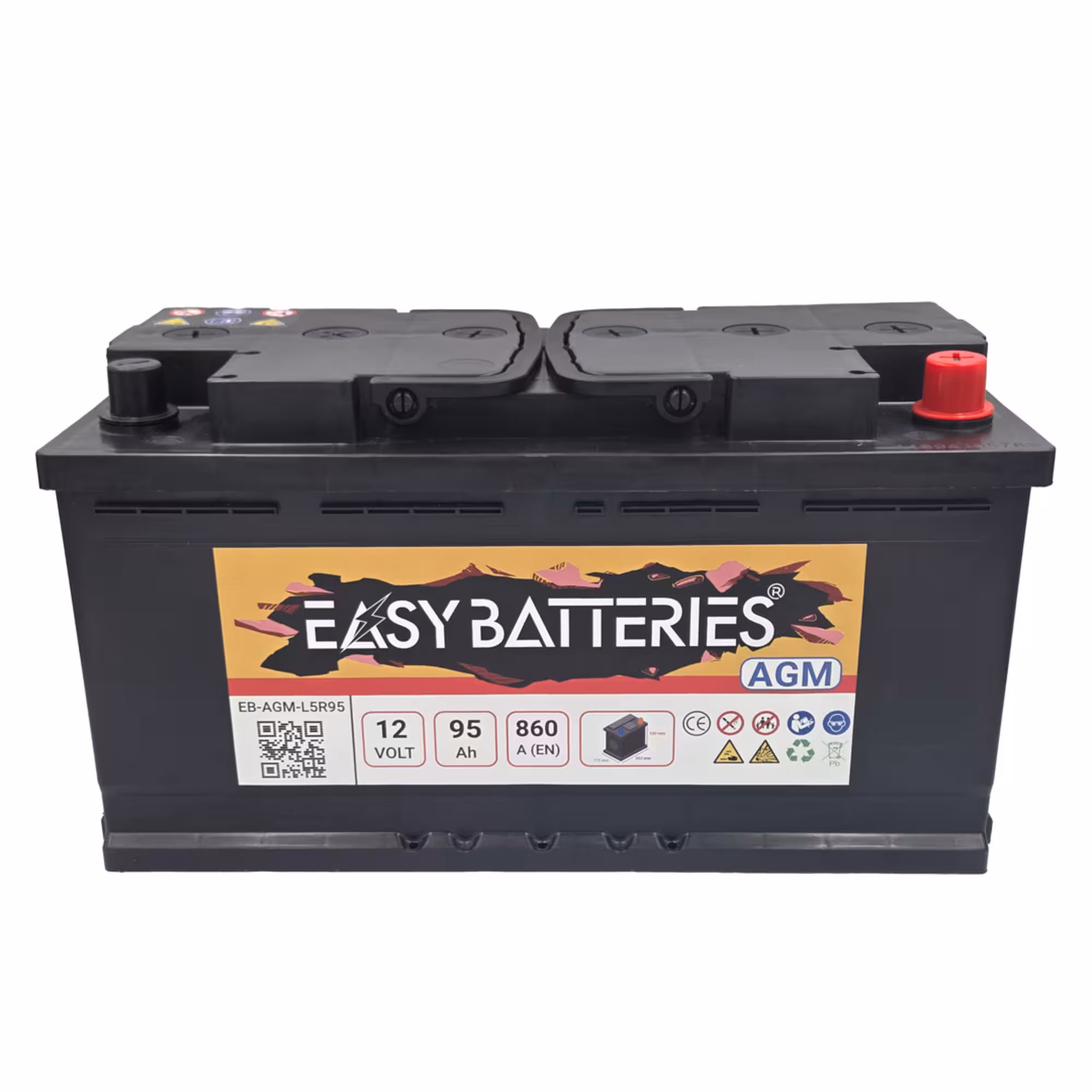 Batterie voiture start stop easy batteries eb agm l5r95 1