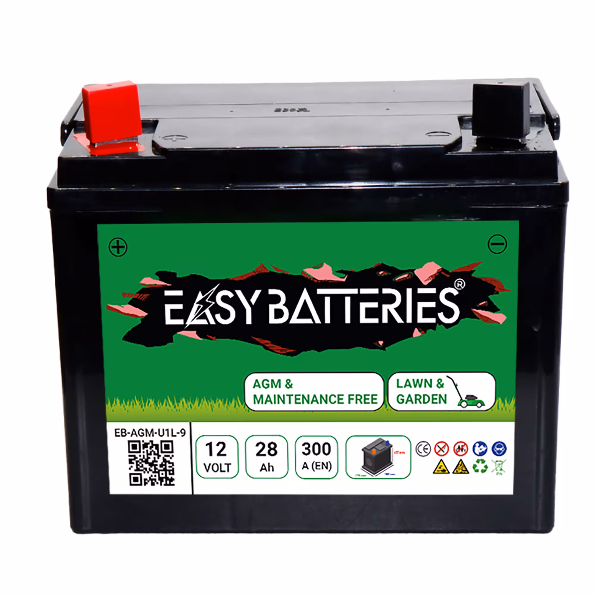 Batterie Tondeuse AGM U1L-9 12V 28Ah