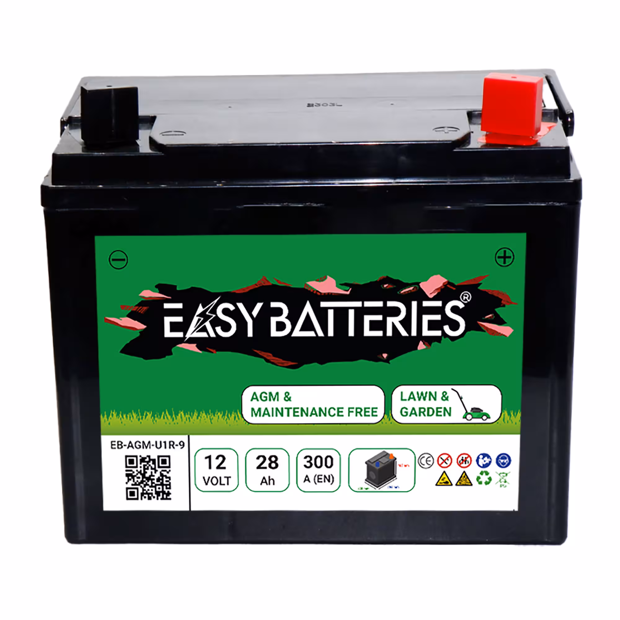Batterie Tondeuse AGM U1R-9 12V 28Ah