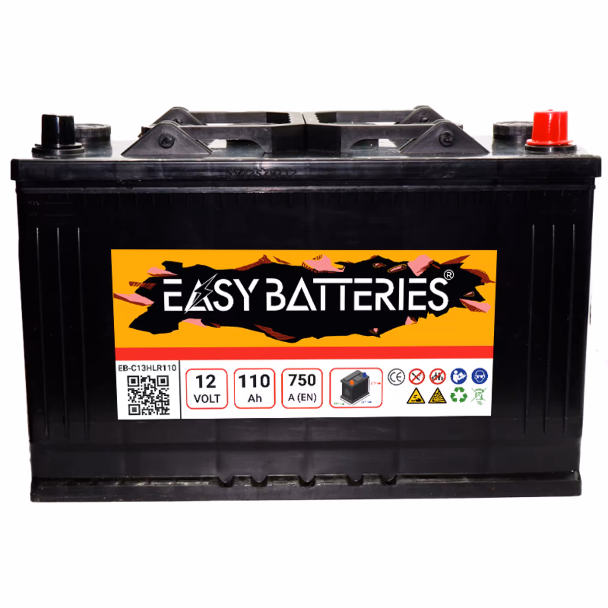 Batterie tracteur 12v 110ah 720a eb c13hlr110 1