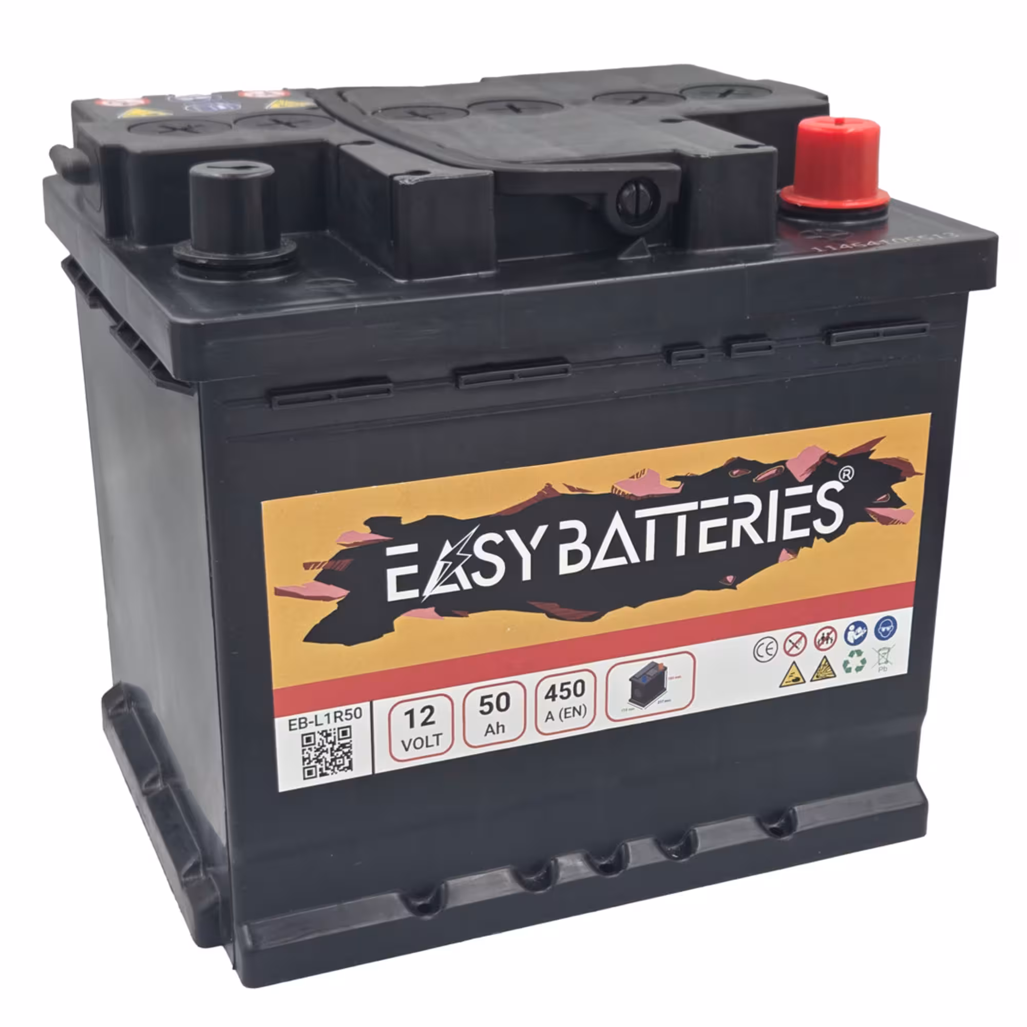 Batterie voiture 50ah easy batteries eb l1r52 1
