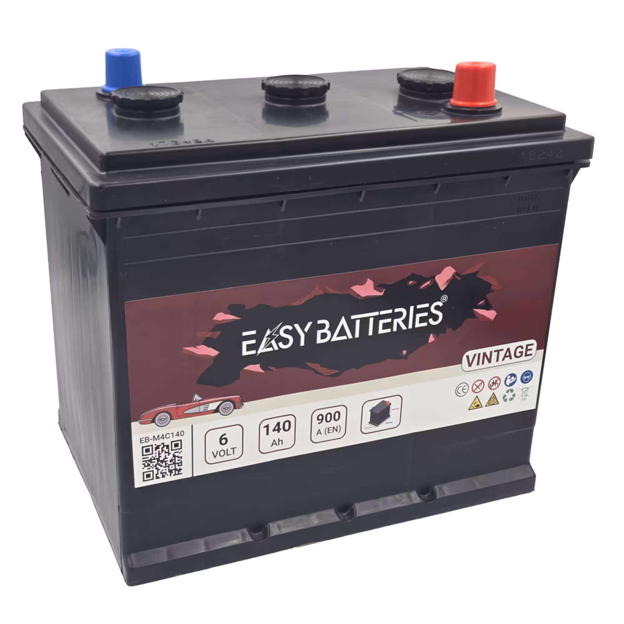 Batterie voiture ancienne easy batteries eb m4c140 1
