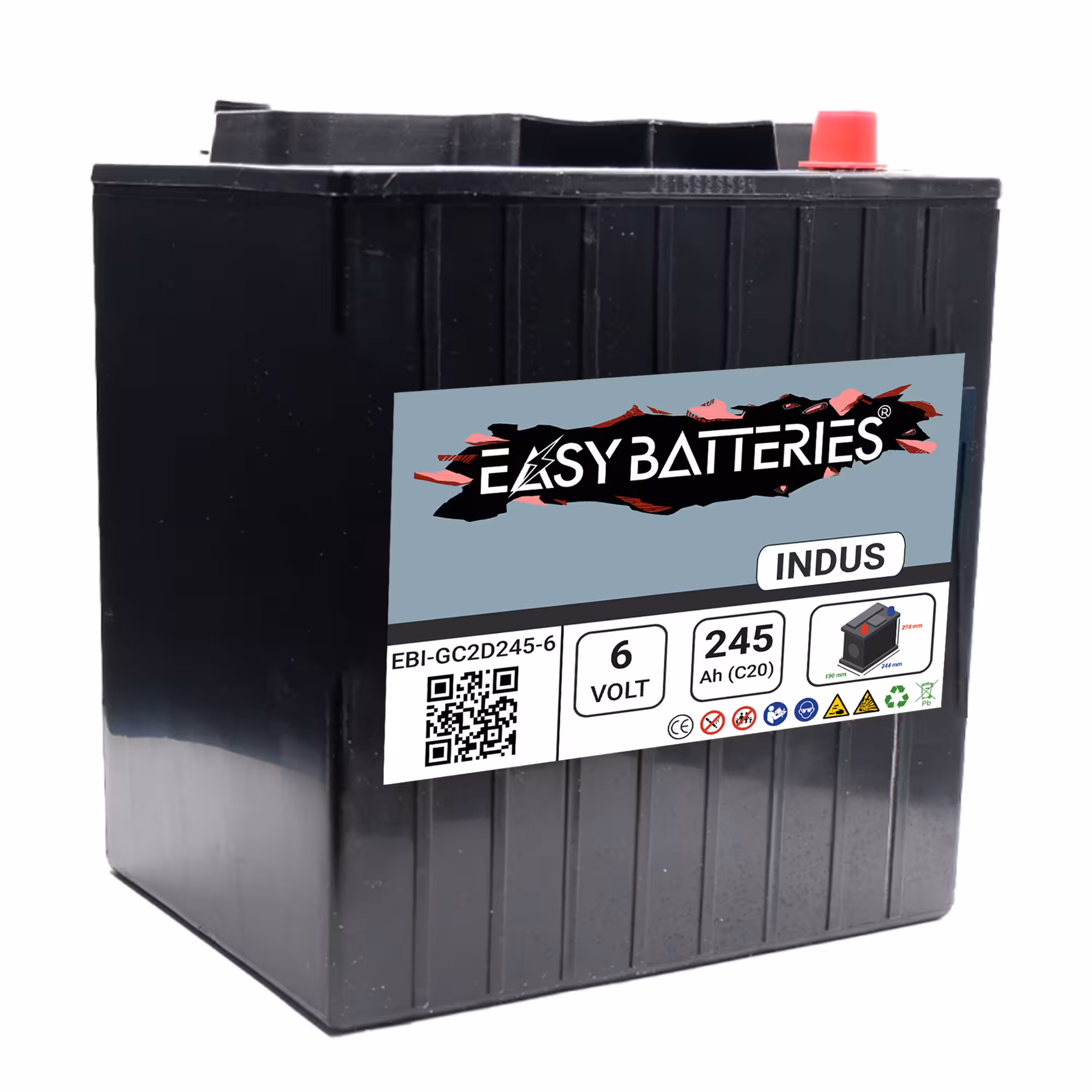 Batterie Décharge lente 6V 245Ah