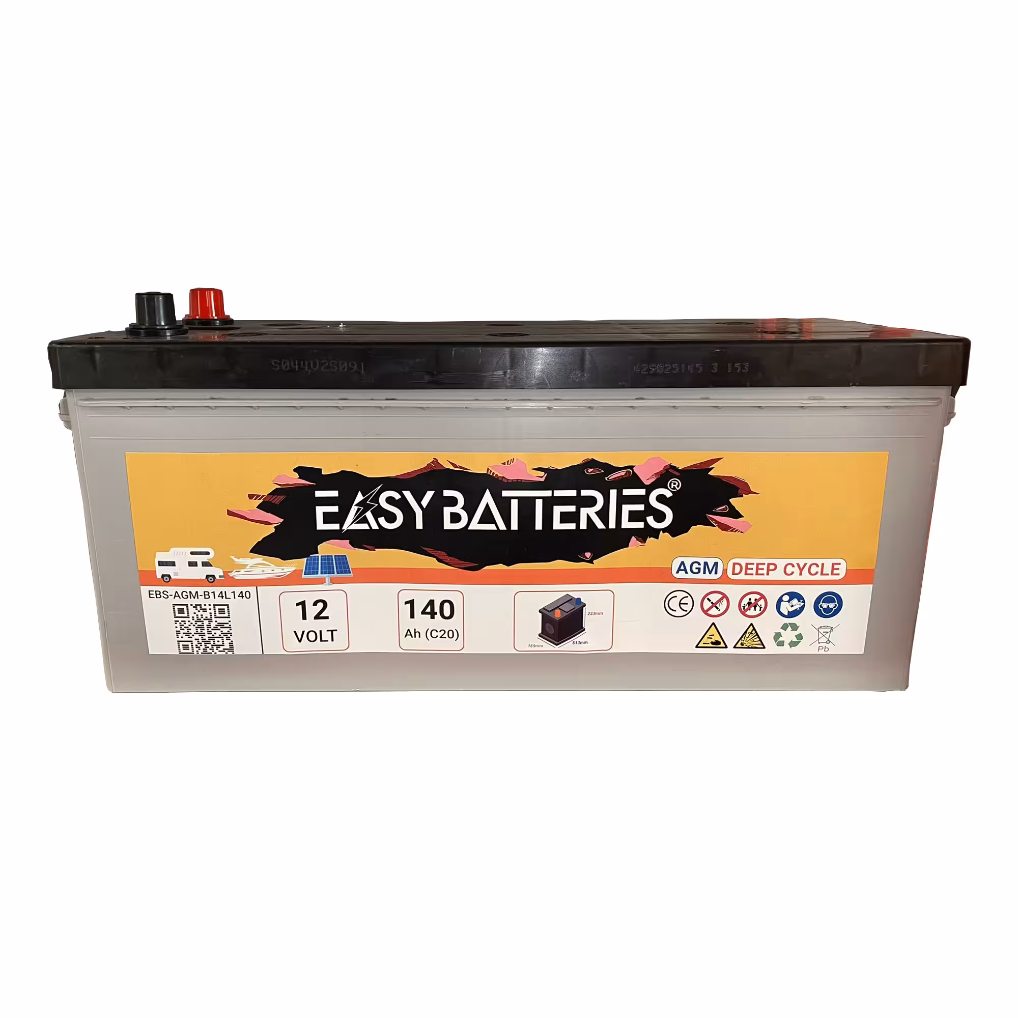 Batterie Décharge lente AGM 12V 140Ah