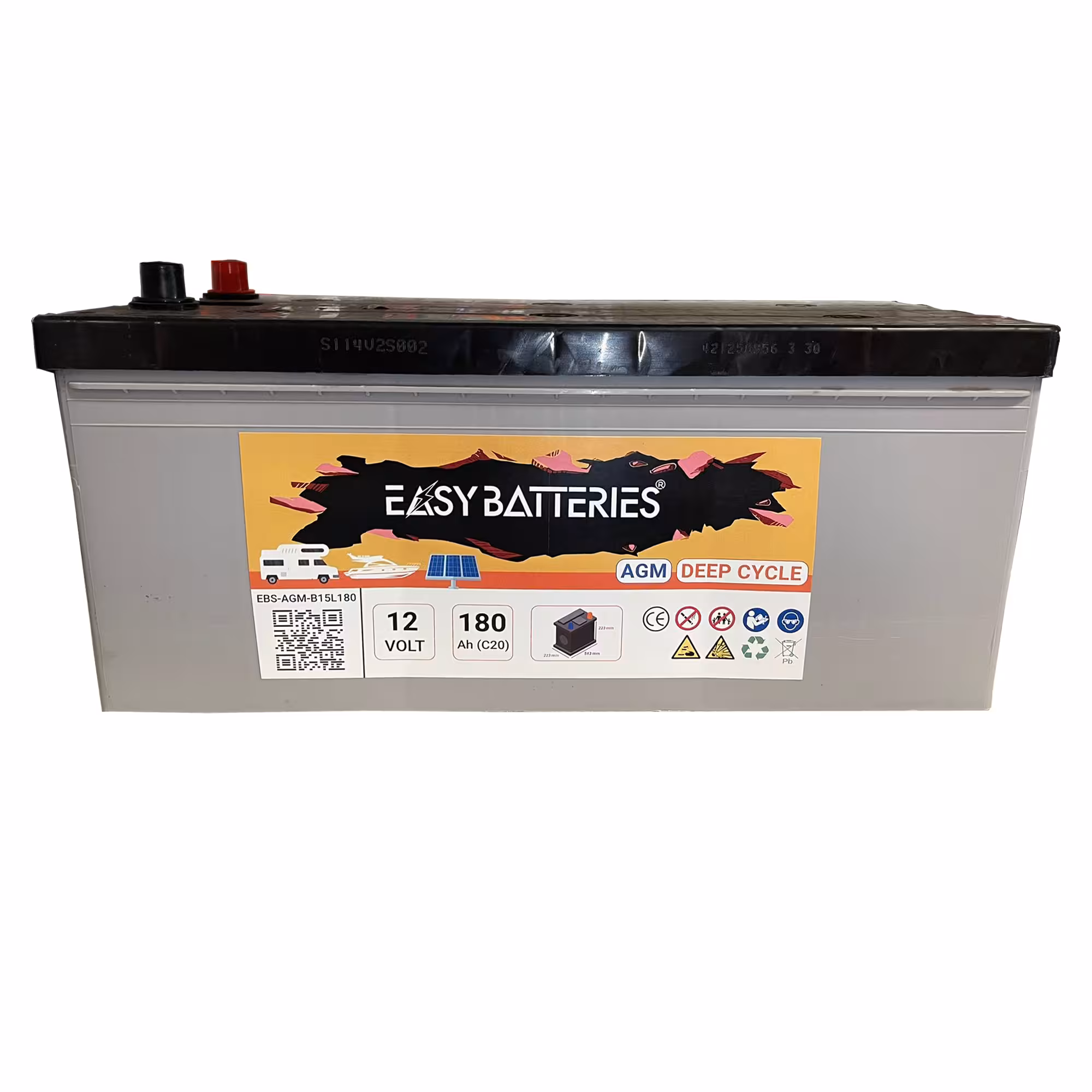 Batterie Décharge lente AGM 12V 180Ah