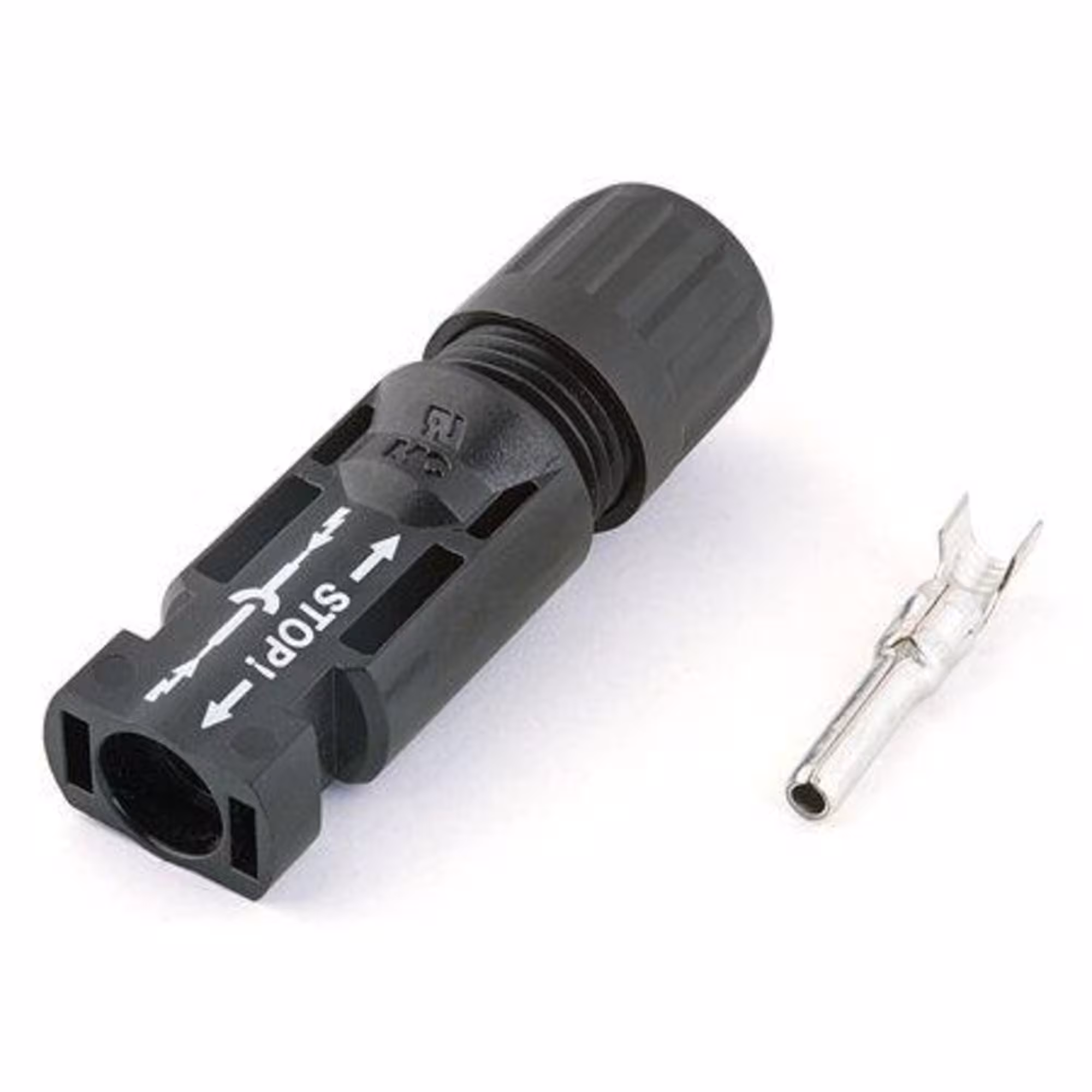 Connecteur mc4 male 4 6 mm2 pv a sertir ebs cn mc4 m 46 1