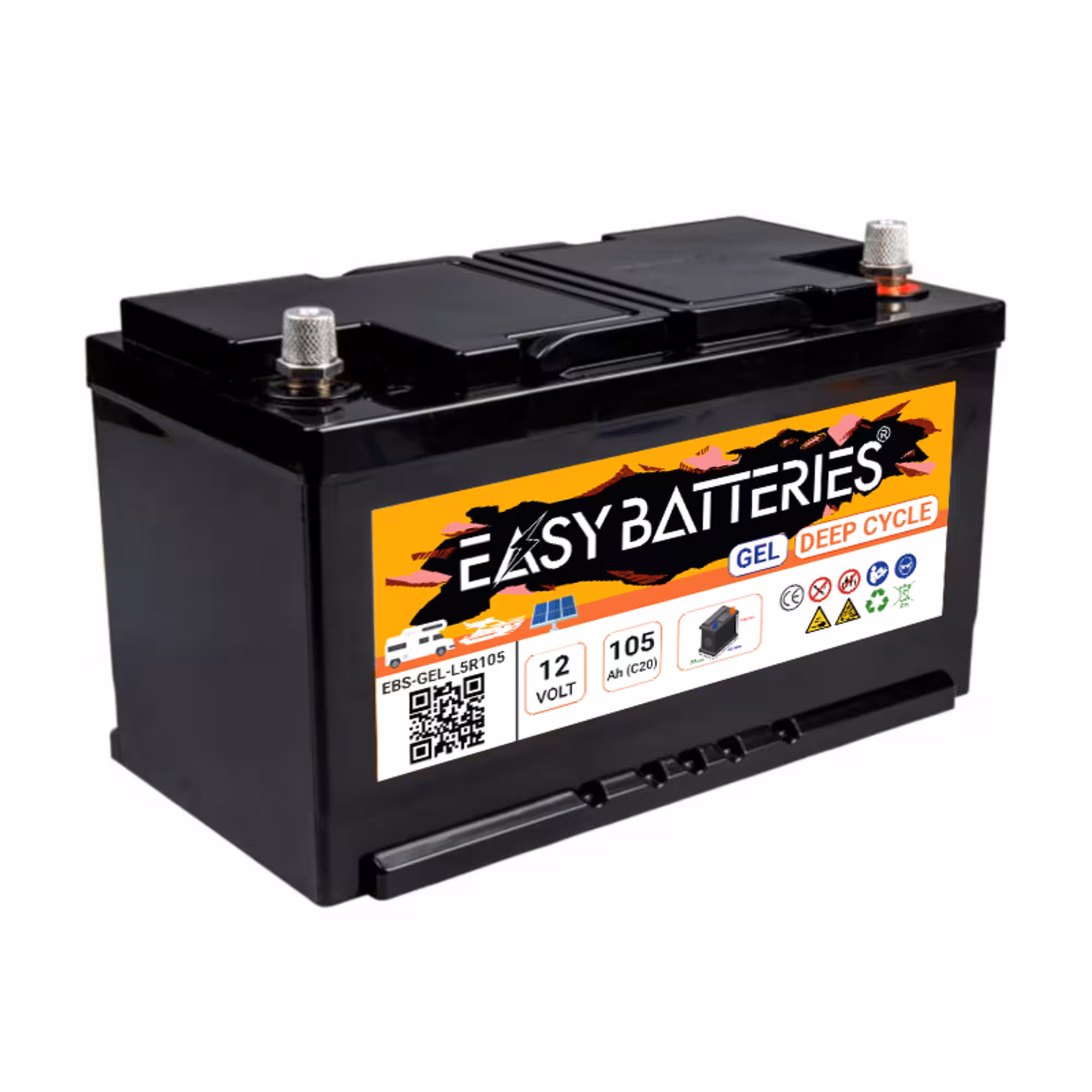 Batterie Décharge lente GEL 12V 105Ah