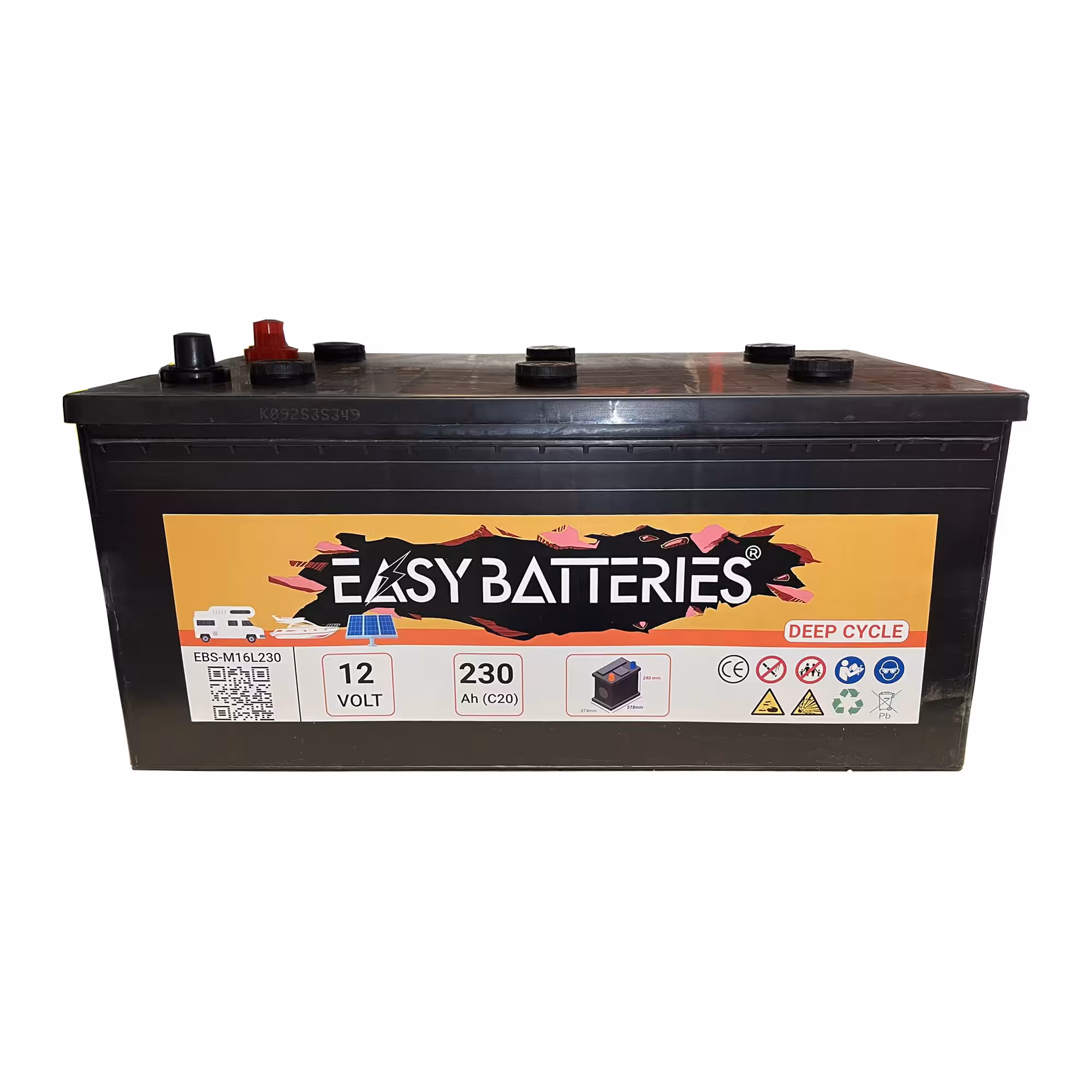 Batterie Décharge lente 12V 230Ah