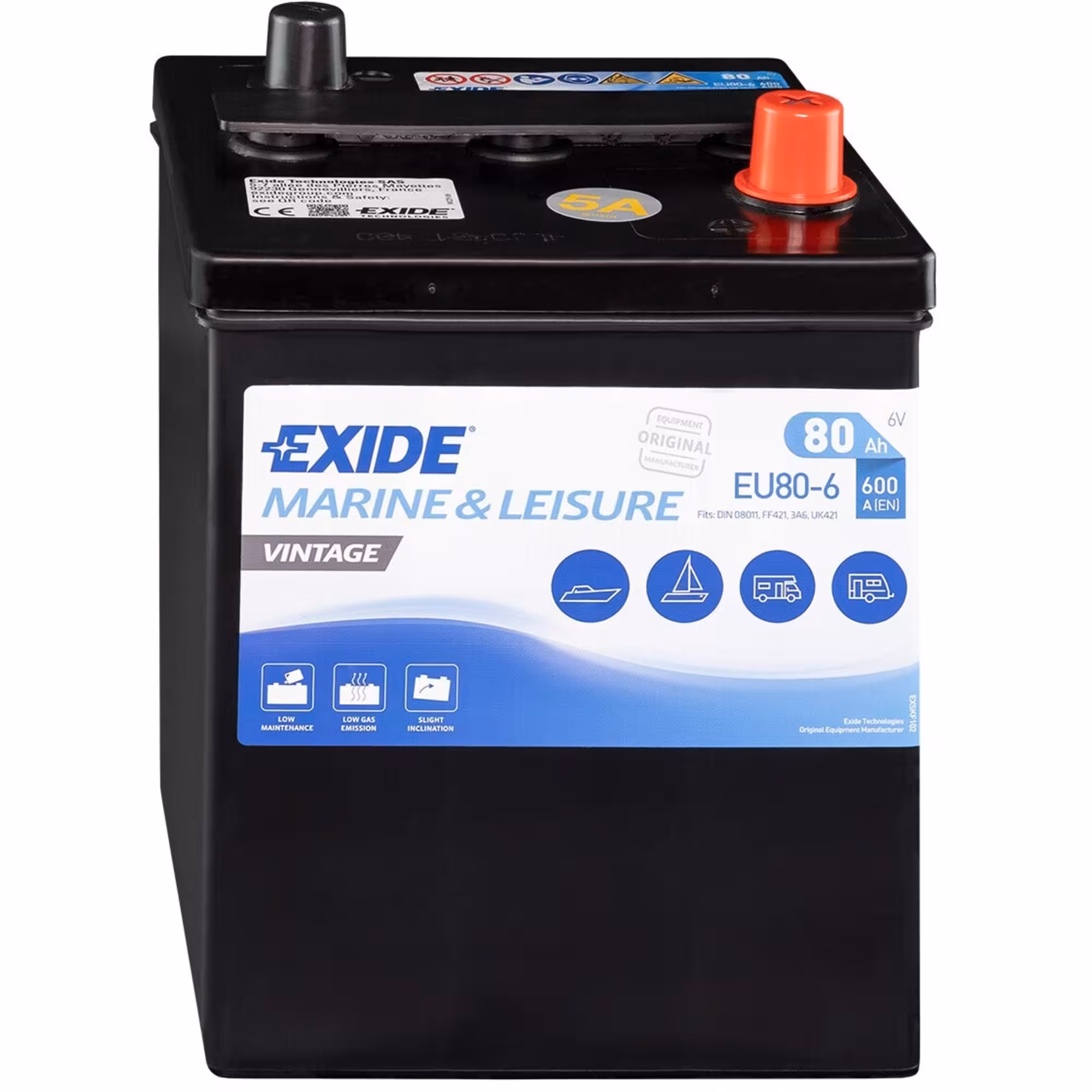 Batterie Exide Vintage EU80-6 6V 80Ah 600A