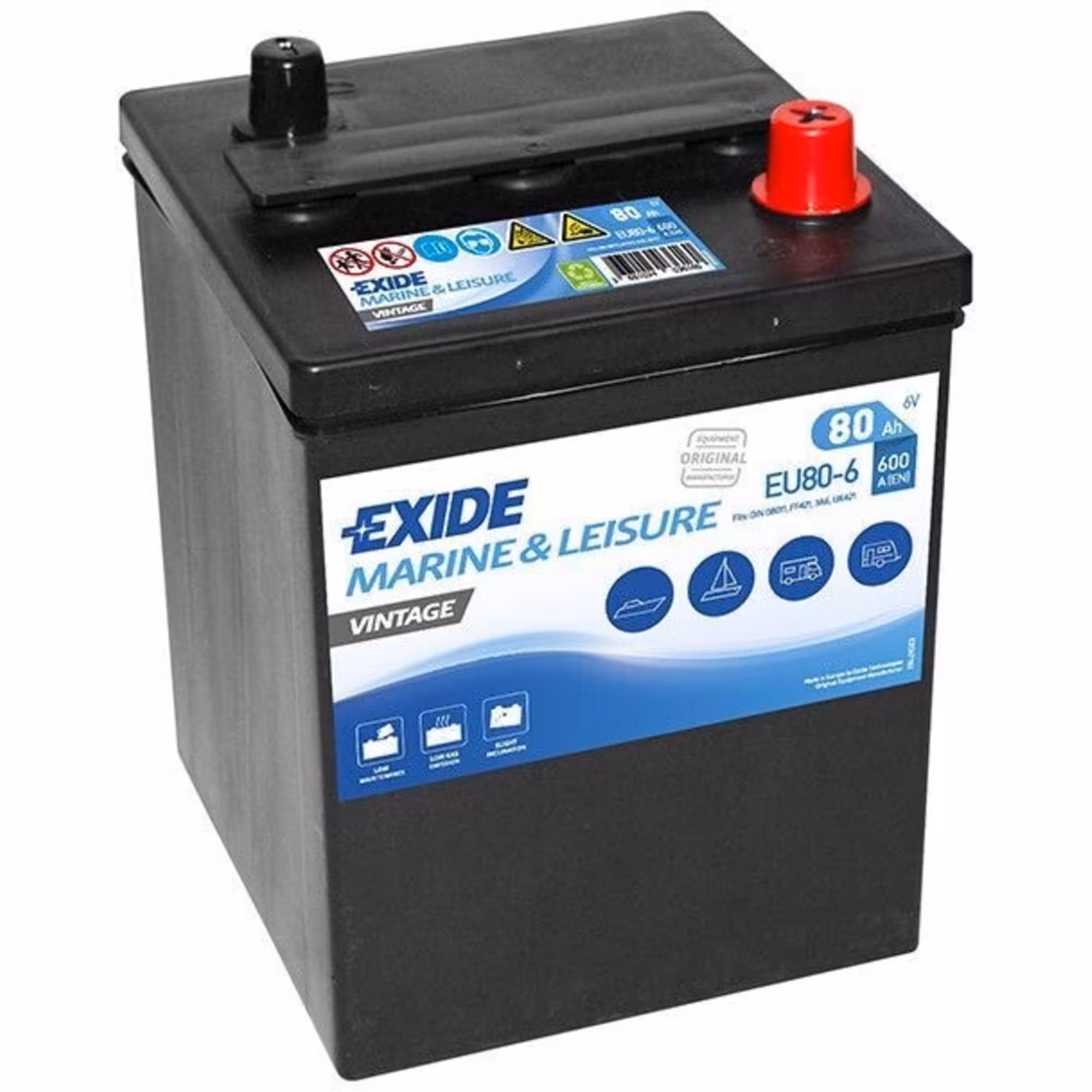 Batterie Exide Vintage EU80-6 6V 80Ah 600A – Image 2