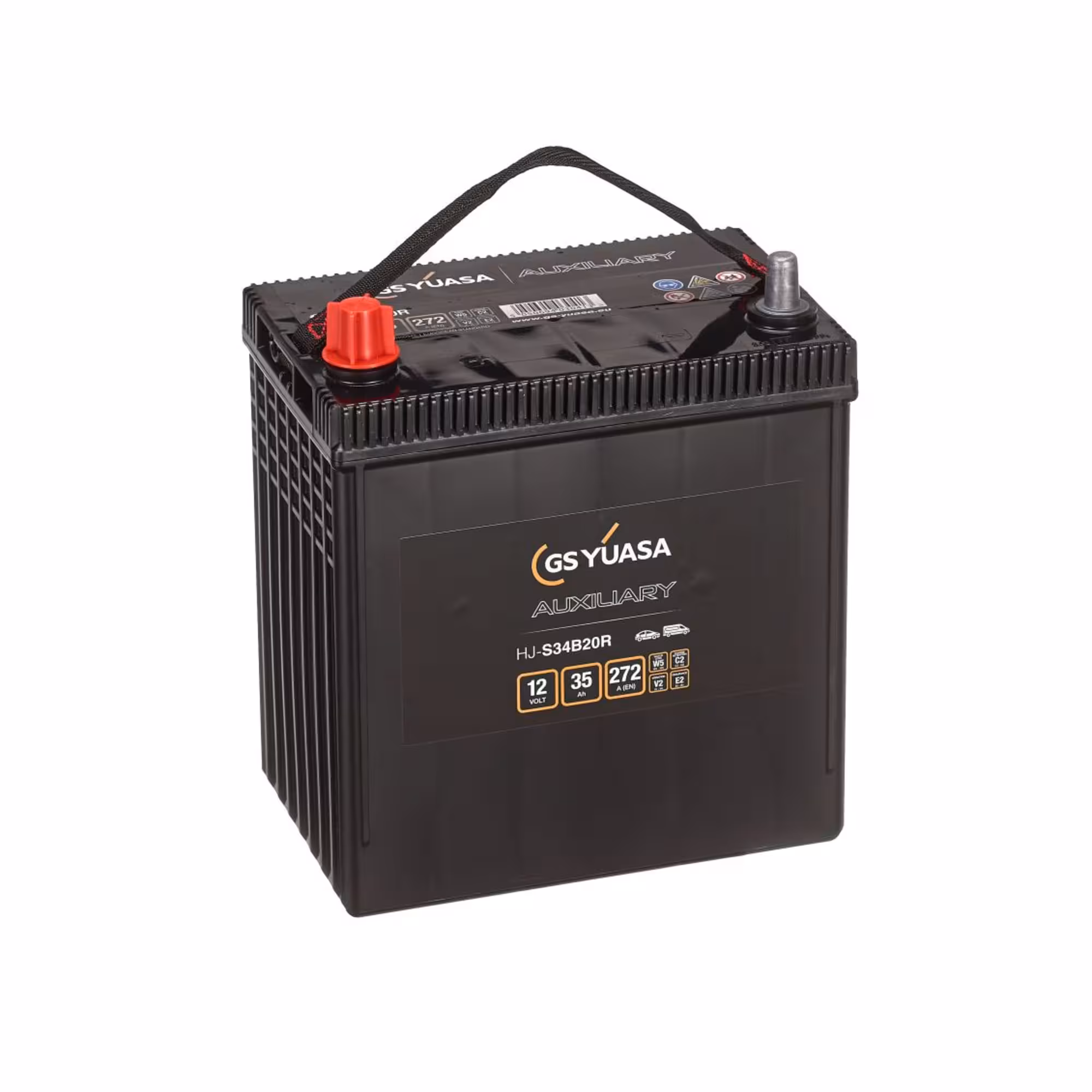 Batterie auxiliaire yuasa hj s34b20r agm 12v 35ah 272a 1