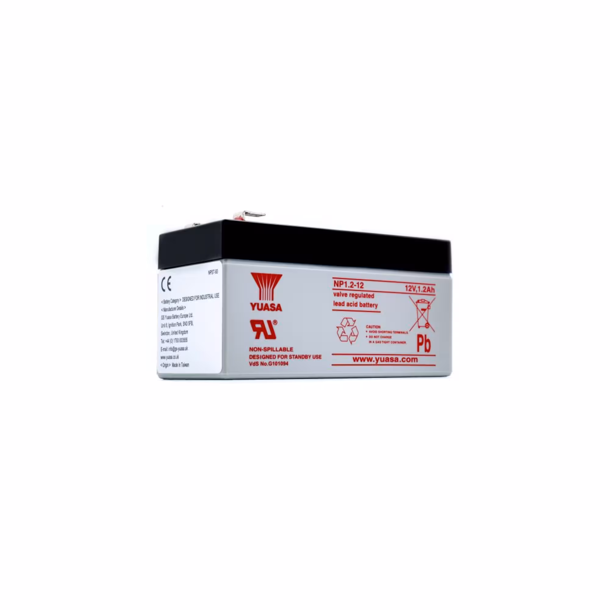 Batterie plomb etanche np1.2 12 yuasa 1