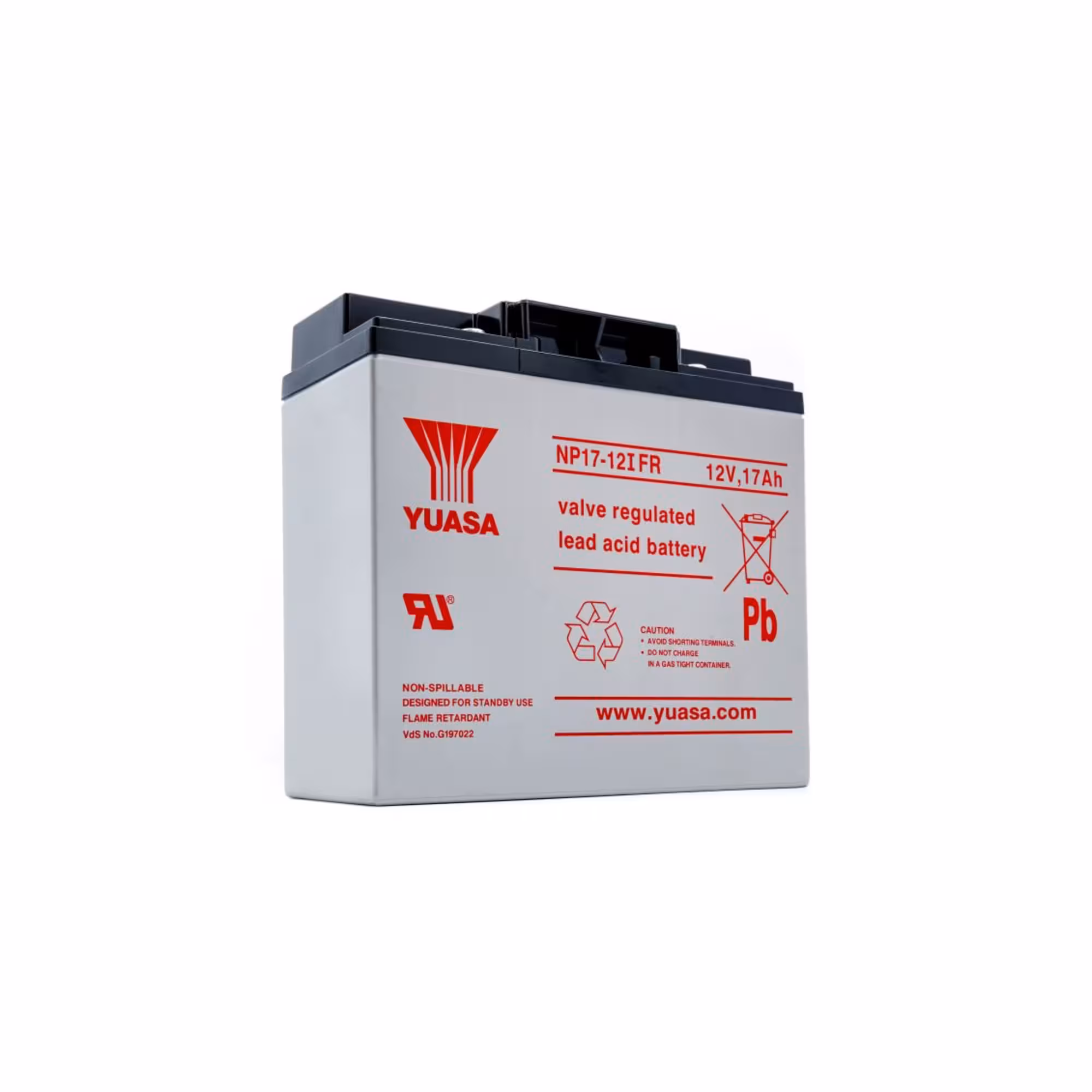 Batterie plomb etanche np17 12ifr yuasa 12v 17ah 1