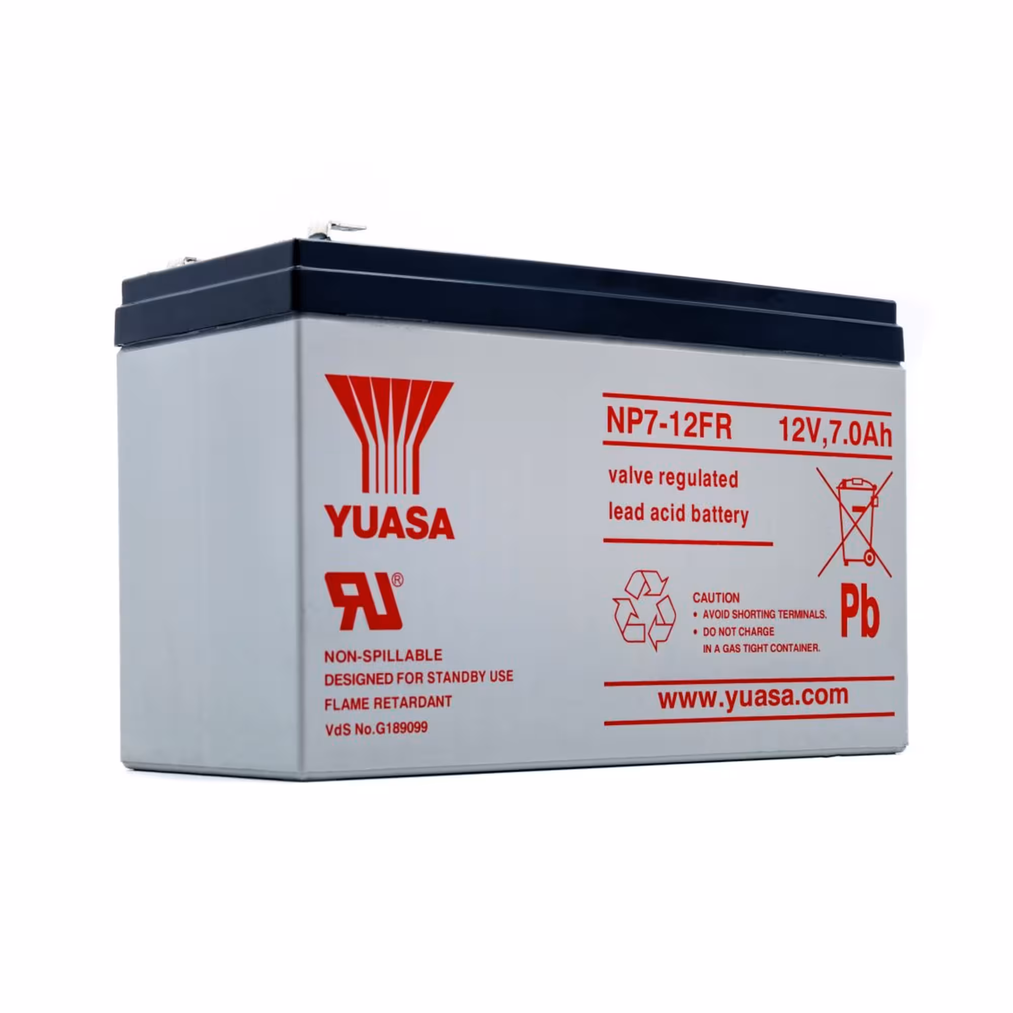 Batterie plomb etanche np7 12fr yuasa 1