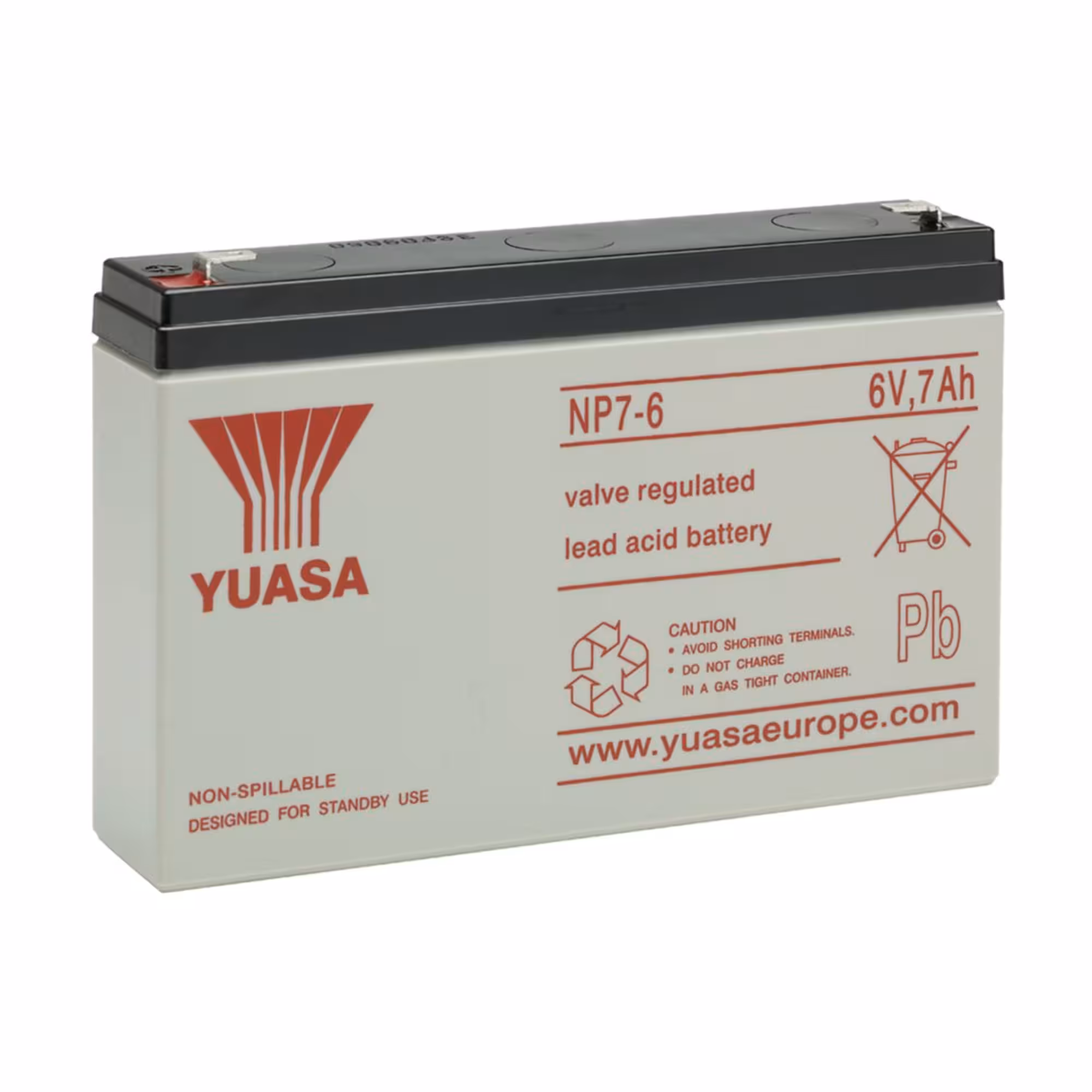 Batterie plomb etanche np7 6 yuasa 1