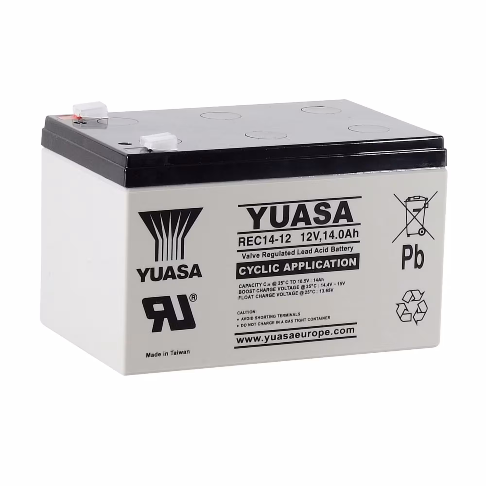 Batterie plomb etanche rec14 12 yuasa 12v 14ah 1